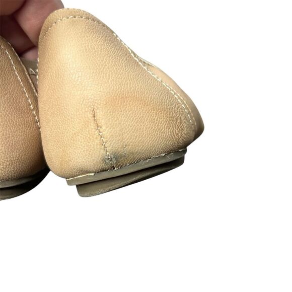Vionic Tan Leather Flats 9.5 Slip On Nude Neutral Ballet Flats Caroll - Picture 6 of 7